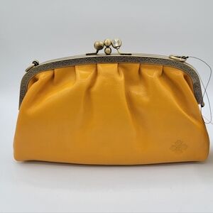 Patricia Nash Leather Frame Bag Dual Kisslock NEW #2841